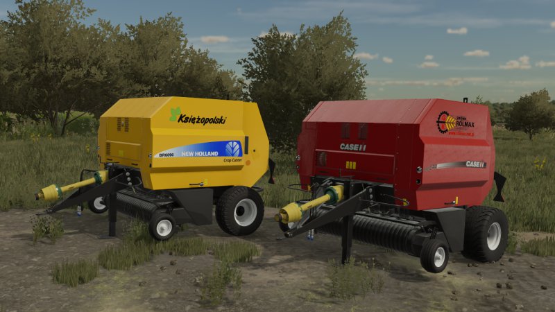 New Holland BR 6090 And Case RB 344